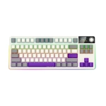 Lorgar KBP70TKLW Yellow Безжична геймърска механична клавиатура с Lorgar Toxic Purple суичове