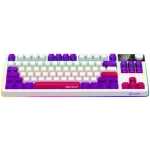 Lorgar KBP70TKLW Yellow Безжична геймърска механична клавиатура с Lorgar Toxic Purple суичове