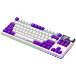 Lorgar KBP70TKLW Yellow Безжична геймърска механична клавиатура с Lorgar Toxic Purple суичове