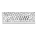 Madlions FIRE 68 ULTRA White Contour 8K RGB Геймърска механична клавиатура с Gateron Magnetic Jade регулируеми суичове