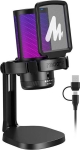 Maono DGM20 GamerWave Black USB Настолен геймърски микрофон