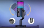 Maono DM30RGB Black USB Настолен геймърски микрофон