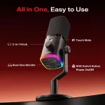 Maono PD100WS Black безжичен динамичен микрофон с рамо