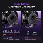 Maono PD200X Black USB/XLR динамичен микрофон за стрийминг