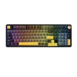 Marvo Titan 98 KG986W Black Hot-Swappable Безжична геймърска механична клавиатура с Marvo Banana Crystal суичове