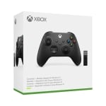 Microsoft Xbox Wireless Controller Black V2 + Adapter for Windows Безжичен геймпад за XBOX, PC и Android
