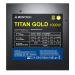 Montech Titan Gold, 1000W, 80 Plus Gold, Fully Modular Захранване за компютър