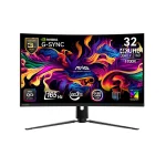 MSI MAG 321CUP 31.5" QD-OLED, 165Hz, 0.03ms, UHD 4K (3840 x 2160), VESA DisplayHDR True Black 400, VESA ClearMR 9000, G-SYNC Compatible, Curved 1800R Извит геймърски монитор