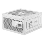 MSI MAG A1000GL PCIE5 WHITE 1000W, 80 Plus Gold, Напълно модулно, PCIe Gen 5.0, ATX 3.1 Захранване за компютър