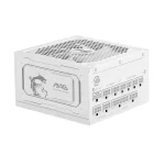 MSI MAG A1000GL PCIE5 WHITE 1000W, 80 Plus Gold, Напълно модулно, PCIe Gen 5.0, ATX 3.1 Захранване за компютър