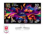 MSI MPG 321URXW 31.5" QD-OLED, 240Hz, 0.03ms, UHD 4K (3840 x 2160), VESA DisplayHDR True Black 400, VESA ClearMR 13000, G-Sync Compatible Геймърски монитор