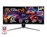 MSI MPG 341CQPX 34.18" QD-OLED, 240Hz, 0.03ms, 21:9 UWQHD (3440 x 1440), VESA DisplayHDR True Black 400, VESA ClearMR 13000, G-SYNC Compatible Curved 1800R Извит геймърски монитор