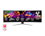 MSI MPG 491CQPX 49" QD-OLED, 240Hz, 0.03ms, 32:9 Dual QHD (5120 x 1440), VESA DisplayHDR True Black 400, VESA ClearMR 13000, G-SYNC Compatible Curved 1800R Извит геймърски монитор