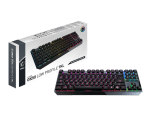 MSI VIGOR GK50 TKL RGB Геймърска механична клавиатура с Kailh Low Profile White Clicky суичове