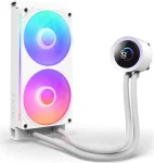 NZXT Kraken Plus 240 RGB LCD Display White AIO Воден охладител за процесор