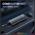 ONIKUMA G69 Black 8K геймърска механична клавиатура с магнитни суичове