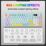 ONIKUMA G80 безжична геймърска мембранна клавиатура с LCD дисплей