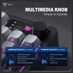 ONIKUMA MT902 Black Gradient безжична геймърска мембранна клавиатура