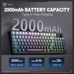 ONIKUMA MT902 Black Gradient безжична геймърска мембранна клавиатура