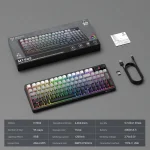 ONIKUMA MT902 Black Gradient безжична геймърска мембранна клавиатура