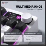 ONIKUMA MT902 Black & White безжична геймърска мембранна клавиатура