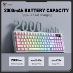 ONIKUMA MT902 Black безжична геймърска мембранна клавиатура