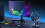 ONIKUMA ST-2 Black RGB стойка за слушалки с USB хъб