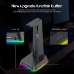 ONIKUMA ST-2 Black RGB стойка за слушалки с USB хъб