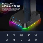 ONIKUMA ST-2 Black RGB стойка за слушалки с USB хъб