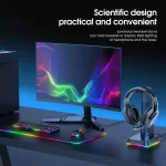 ONIKUMA ST-2 Black RGB стойка за слушалки с USB хъб
