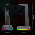 ONIKUMA ST-2 Black RGB стойка за слушалки с USB хъб