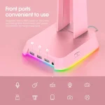 ONIKUMA ST-2 Black RGB стойка за слушалки с USB хъб