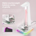 ONIKUMA ST-2 Black RGB стойка за слушалки с USB хъб