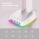 ONIKUMA ST-2 Black RGB стойка за слушалки с USB хъб