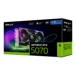 PNY GeForce RTX 5070 ARGB EPIC-X RGB Overclocked Triple Fan Black 12 GB GDDR7 Видео карта