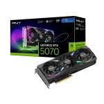 PNY GeForce RTX 5070 ARGB EPIC-X RGB Overclocked Triple Fan Black 12 GB GDDR7 Видео карта