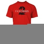 Guild Wars 2 T-Shirt Logo Black on Red, Size M