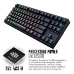 Cooler Master MasterKeys Pro S Brown RGB Геймърска механична клавиатура с Cherry MX Brown суичове