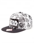 Star Wars Comic Style Snapback шапка с козирка и метална плочка