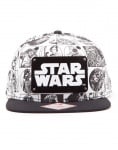 Star Wars Comic Style Snapback шапка с козирка и метална плочка