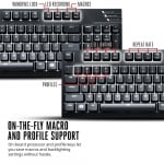 Cooler Master MasterKeys Pro M Red White LED Геймърска механична клавиатура с Cherry MX Red суичове