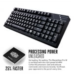 Cooler Master MasterKeys Pro M Red White LED Геймърска механична клавиатура с Cherry MX Red суичове