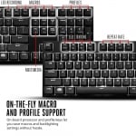 Cooler Master MasterKeys Pro L Brown White LED Геймърска механична клавиатура с Cherry MX Brown суичове