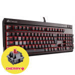 Corsair Gaming Strafe Геймърска механична клавиатура с Cherry MX Red суичове