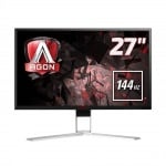 AOC AGON AG271QX 27", 1ms, 144 Hz, QHD 2560x1440, Геймърски монитор за компютър