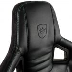 noblechairs EPIC Black/Green Геймърски стол от изкуствена кожа 100% Vegan