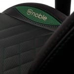 noblechairs EPIC Black/Green Геймърски стол от изкуствена кожа 100% Vegan