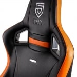 noblechairs EPIC PENTA Sports Edition Black/Orange Геймърски стол от изкуствена кожа 100% Vegan