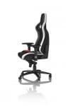 noblechairs EPIC Black/White/Red Геймърски стол от естествена кожа