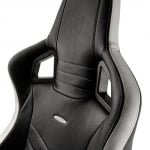 noblechairs EPIC Black/White/Red Геймърски стол от естествена кожа